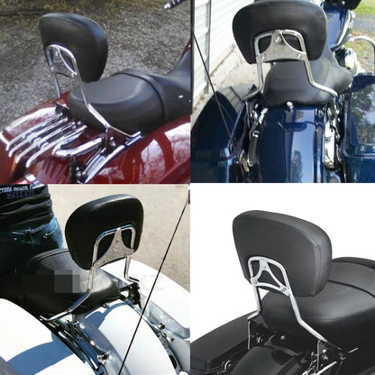 Sissy Bar Passenger Backrest & Pad For Harley Street Glide Road King 2009-2023