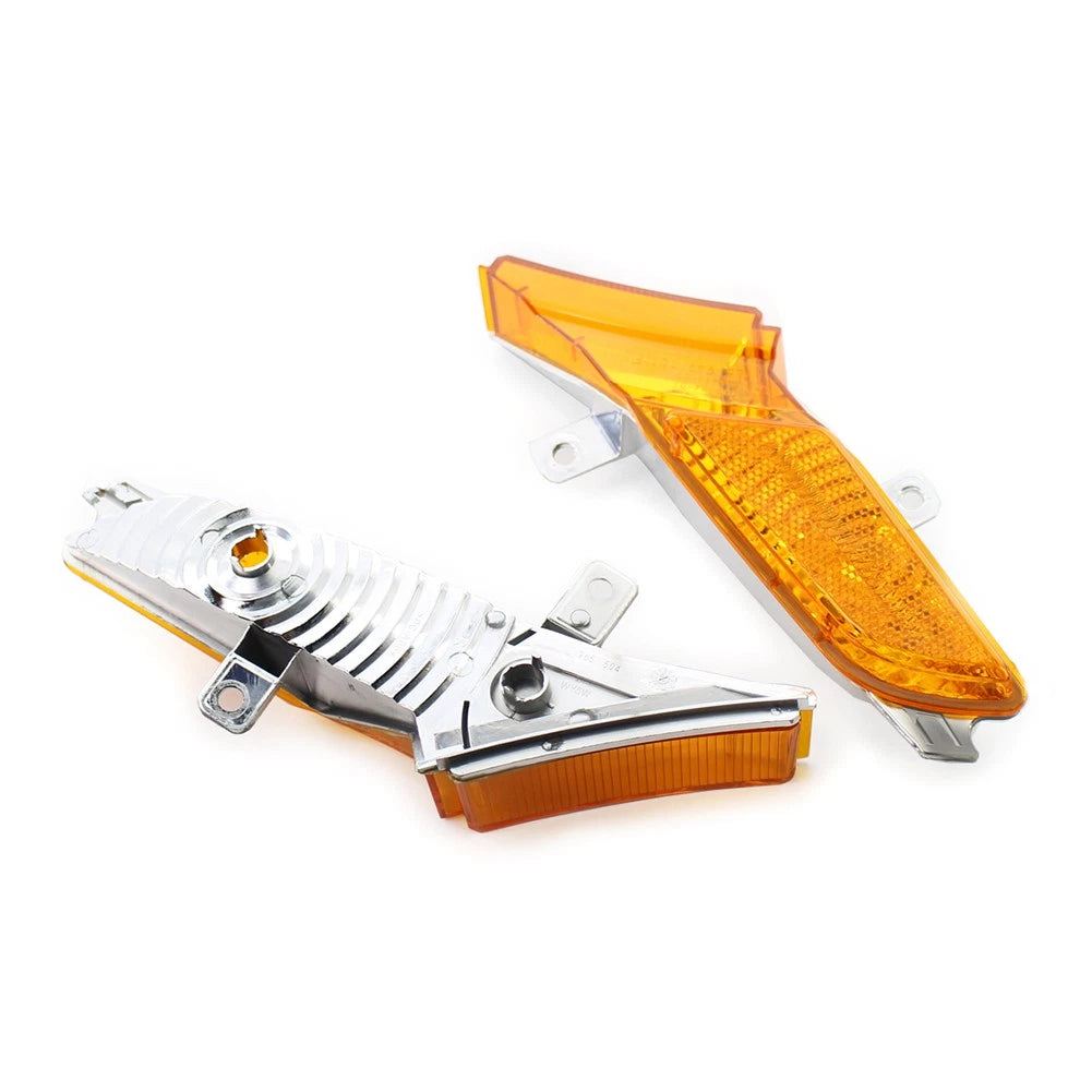2pcs Front Side Marker Light Fit For Porsche Cayenne 2008-2010 ABS