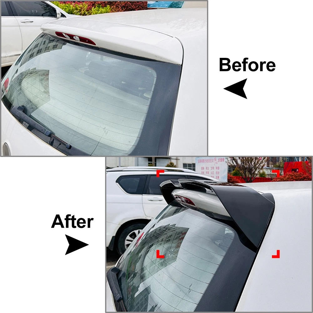 Carbon Look Tail Wing Rear Roof Spoiler Lip For VW Golf 6 Regular Version 08-13