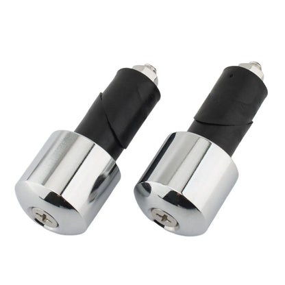 18mm 2pcs Motorcycle Chrome Handlebar End Caps For Yamaha VMAX 400 450 500 750