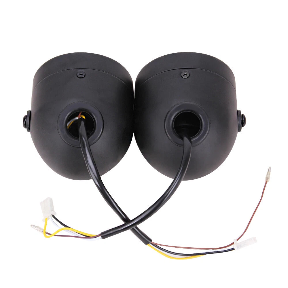 Motorcycle Twin Headlight Dual Light For Harley Street Cafe Racer Old School