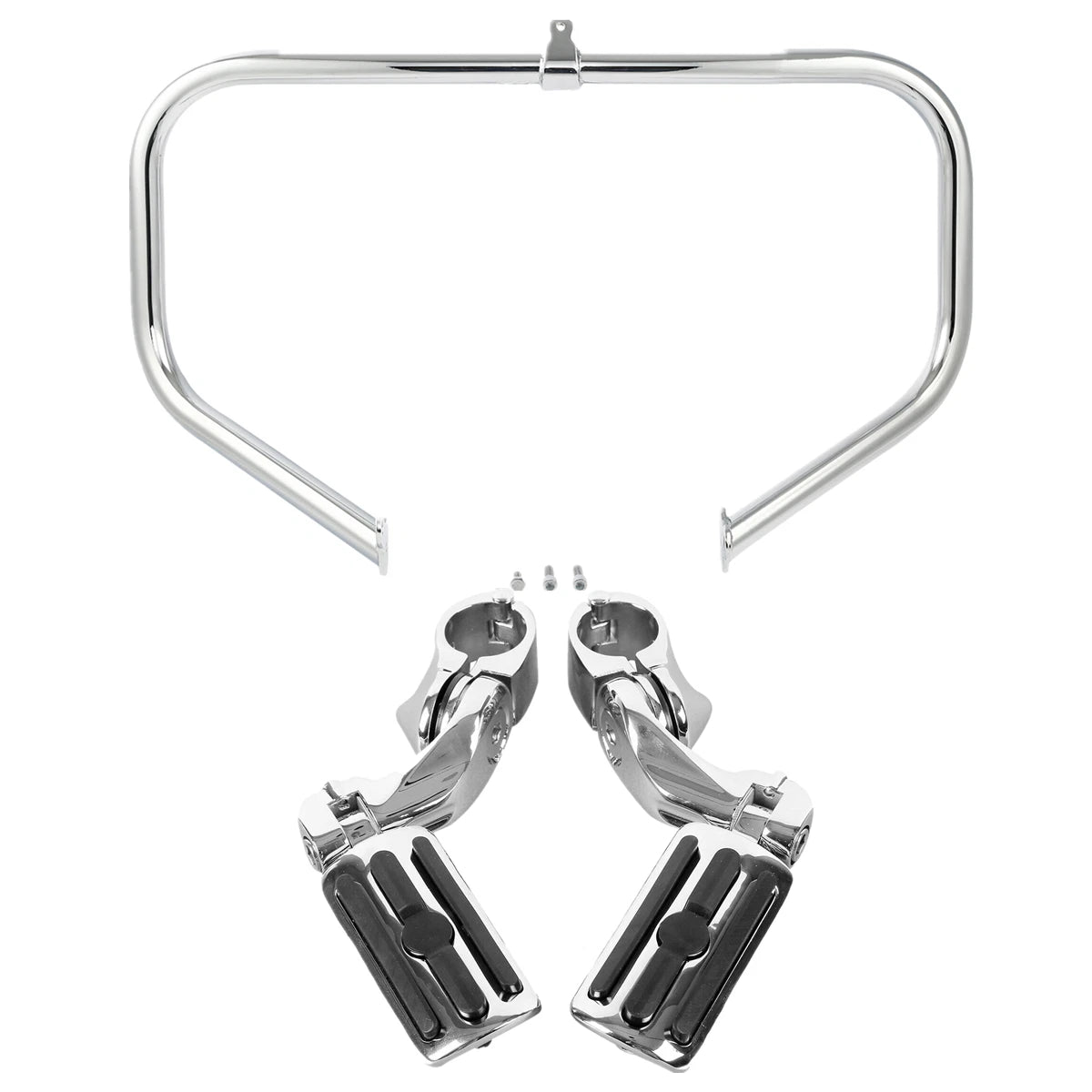 Highway Engine Guard Crash Bar Footpegs Fit For Harley Street Road Glide 09-24