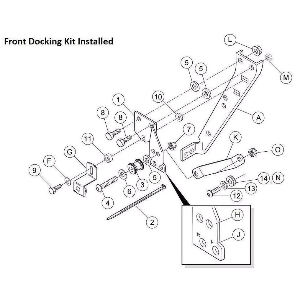 Detachable Backrest Sissy Bar Luggage Rack+Docking Kit For Harley Touring 97-08