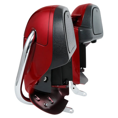 Red Lower Vented Fairing & Engine Guard Bar For Harley Davidson Touring 97-08 99