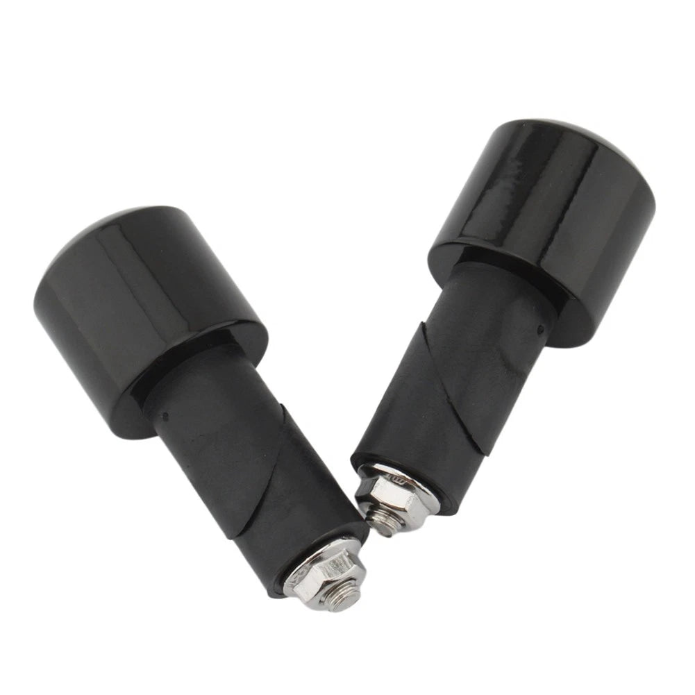 Motor Bar Ends Hand Grip Handlebar End Cap Black For Yamaha VMAX 400 450 500 750