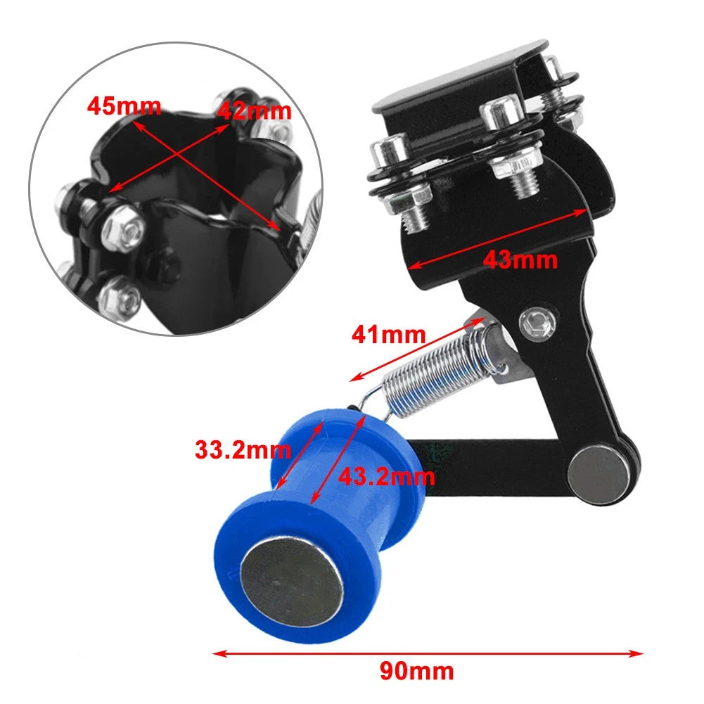 Universal Bolt On Chain Tensioner & Roller Adjuster Motorcycle ATV Dirt Bike Red