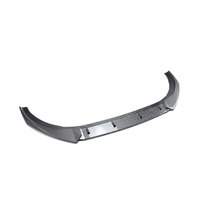 Carbon Look Front Bumper Spoiler Lip For Audi A3 S3 8V Pre-Facelift 2013-2016