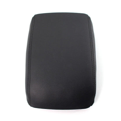 Center Console Lid Armrest Cover Leather For AUDI A4 A5 B8 2008-2016 Black Car