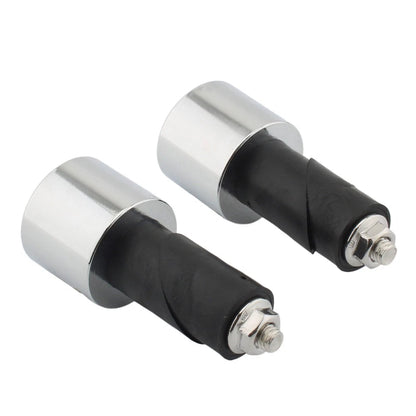 18mm 2pcs Motorcycle Chrome Handlebar End Caps For Yamaha VMAX 400 450 500 750