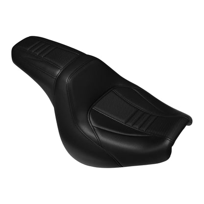 Black Driver Passenger Seat Fit For Harley Fat Bob FXFB FXFBS 2018-Up 2019 20 21