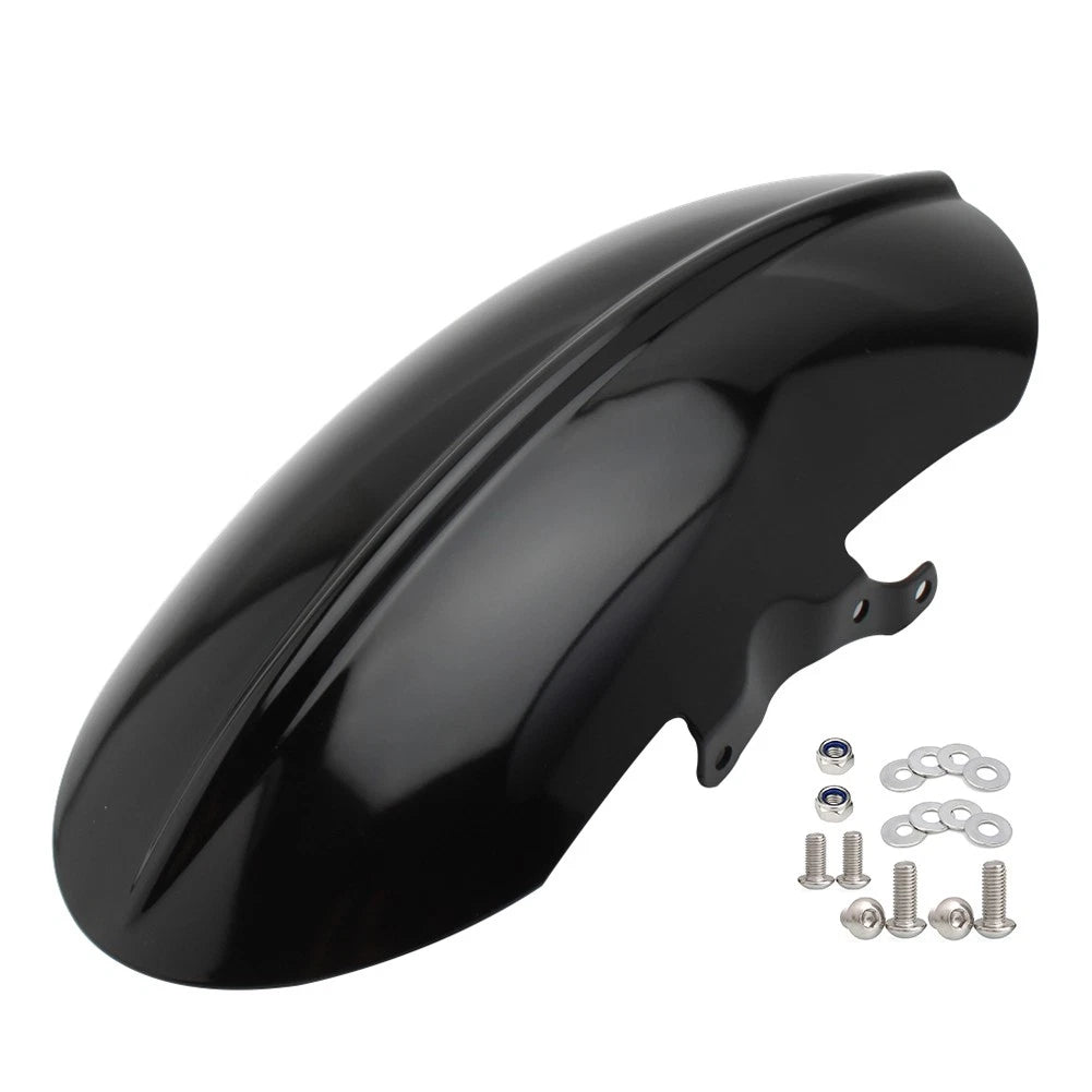 1x Vivid Black Short Front Mudguard Fender For Bobber Speedmaster 2018+ motor US