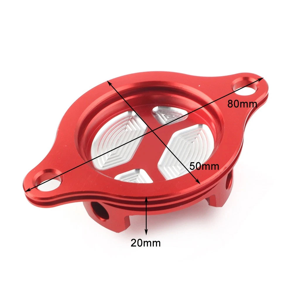 Oil Filter Cap Cover for Honda CRF450X 2005-2017 2016 CRF450R 2002-2008 2007 ATV