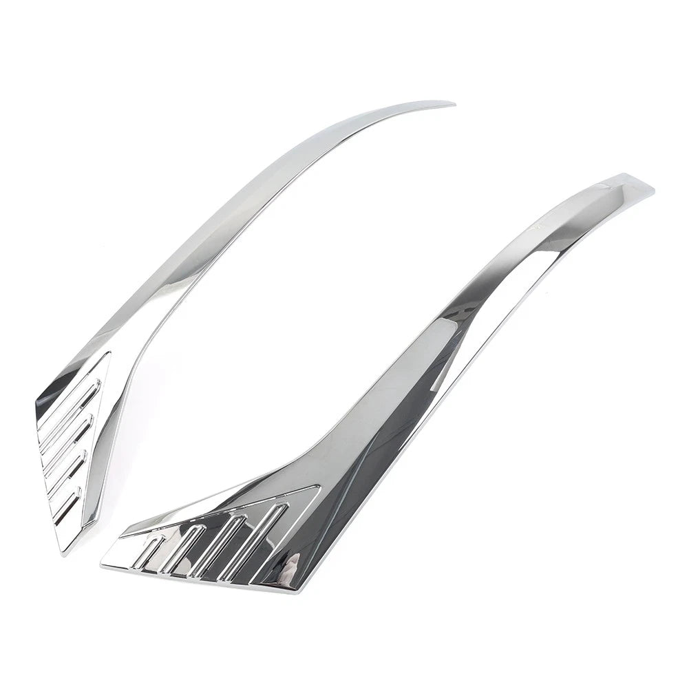 Headlight Lamp Light Trim ABS Chrome Fit for Toyota Voxy R80 2018 2019 2020 2pcs