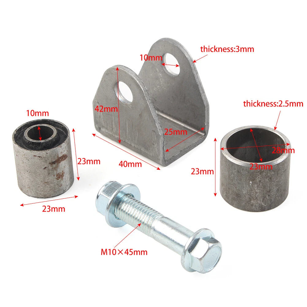 Flat Mount Suspensions Shock Mounting Bracket Bushing For ATV Dirt Bike Go Kart