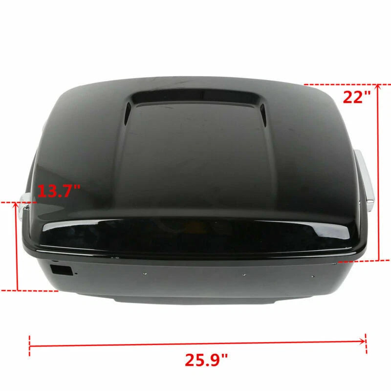 King Trunk Backrest Pad Mount Rack Plate Fit Fit For Harley Touring 2014-2025 24