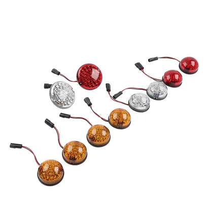 10Pcs Upgrade Round Led Indicator Light Lamp Kit For Land Rover Defender 1990-16