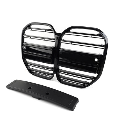 Double Line Front Bumper Center Kidney Grille For BMW 4 Series G22 G23 2dr 21-23