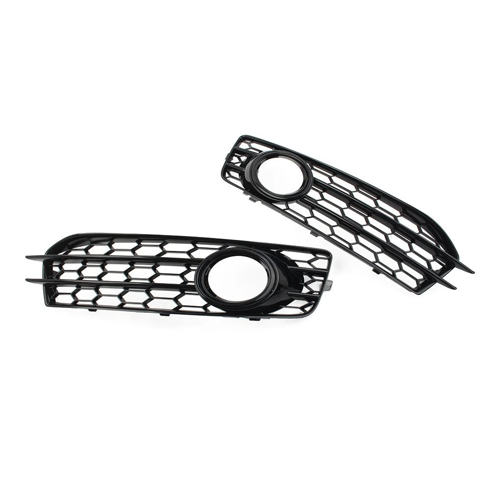 BK Front Bumper Honeycomb Mesh Fog Light Grille Cover Fit Audi A3 8P SLine 09-12