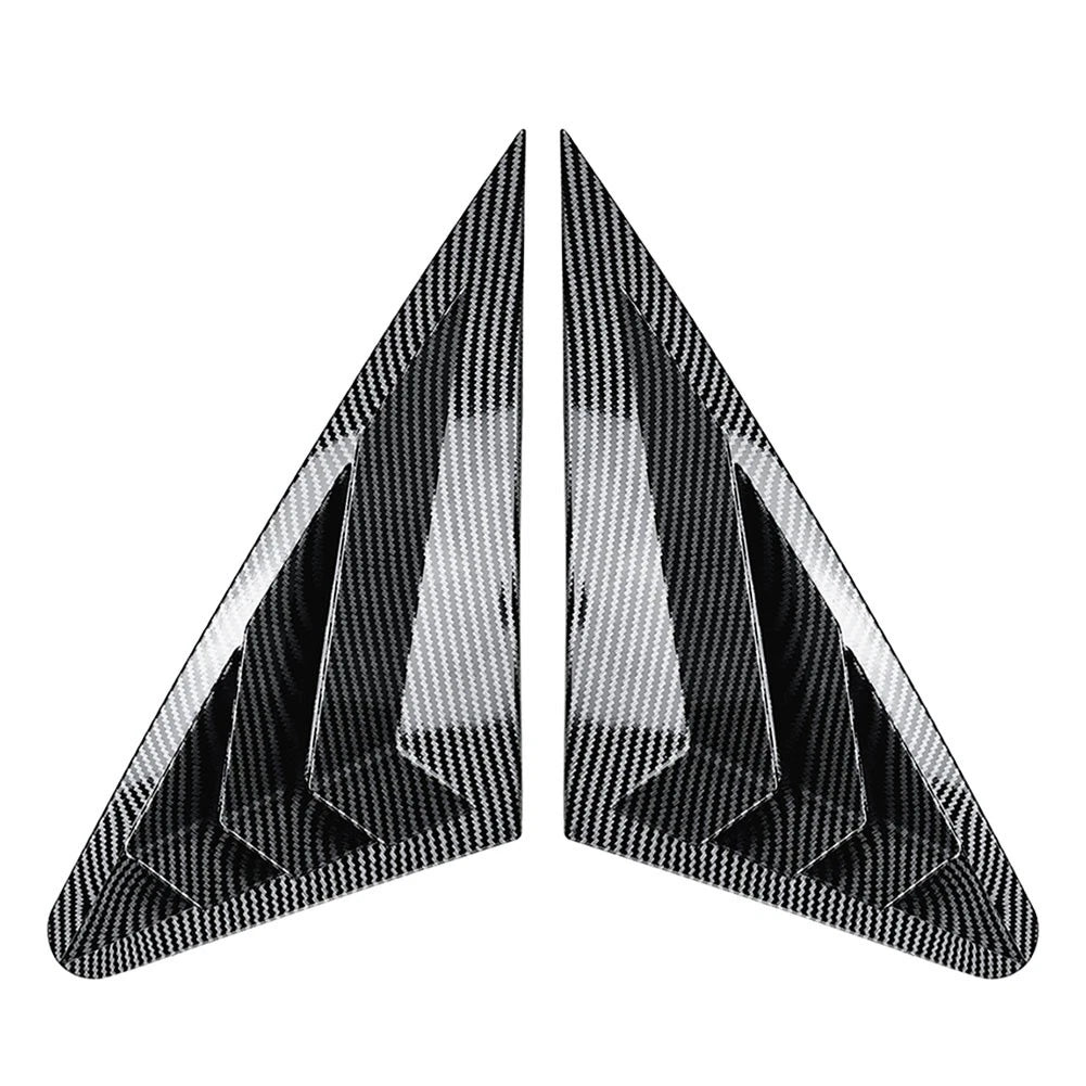 Carbon Look Rear Window Louver Shutter Cover For Audi A3 S3 8V RS3 Sedan 14-20