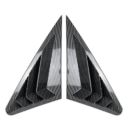 Carbon Look Rear Window Louver Shutter Cover For Audi A3 S3 8V RS3 Sedan 14-20