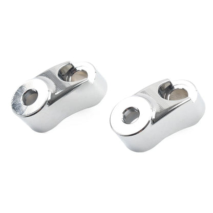 Chrome 39MM 49MM Front Turn Signal Mount Bracket Relocation Kit For Harley Dyna