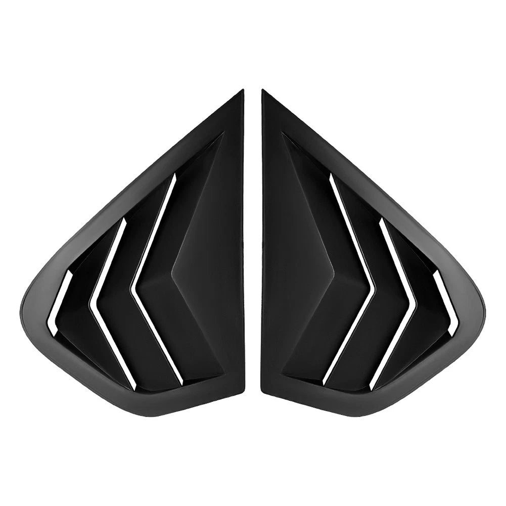 Glossy Black Rear Window Louver Shutter Cover Trim For BMW X6 E71 E72 2008-2014