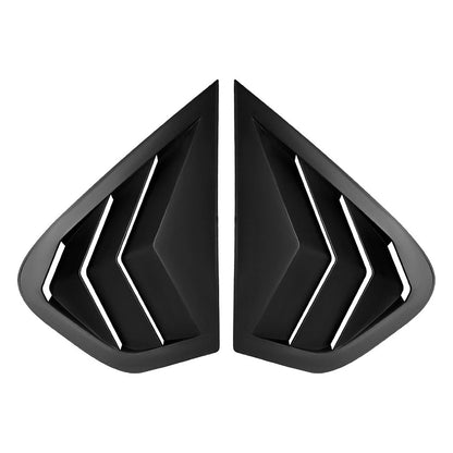 Glossy Black Rear Window Louver Shutter Cover Trim For BMW X6 E71 E72 2008-2014