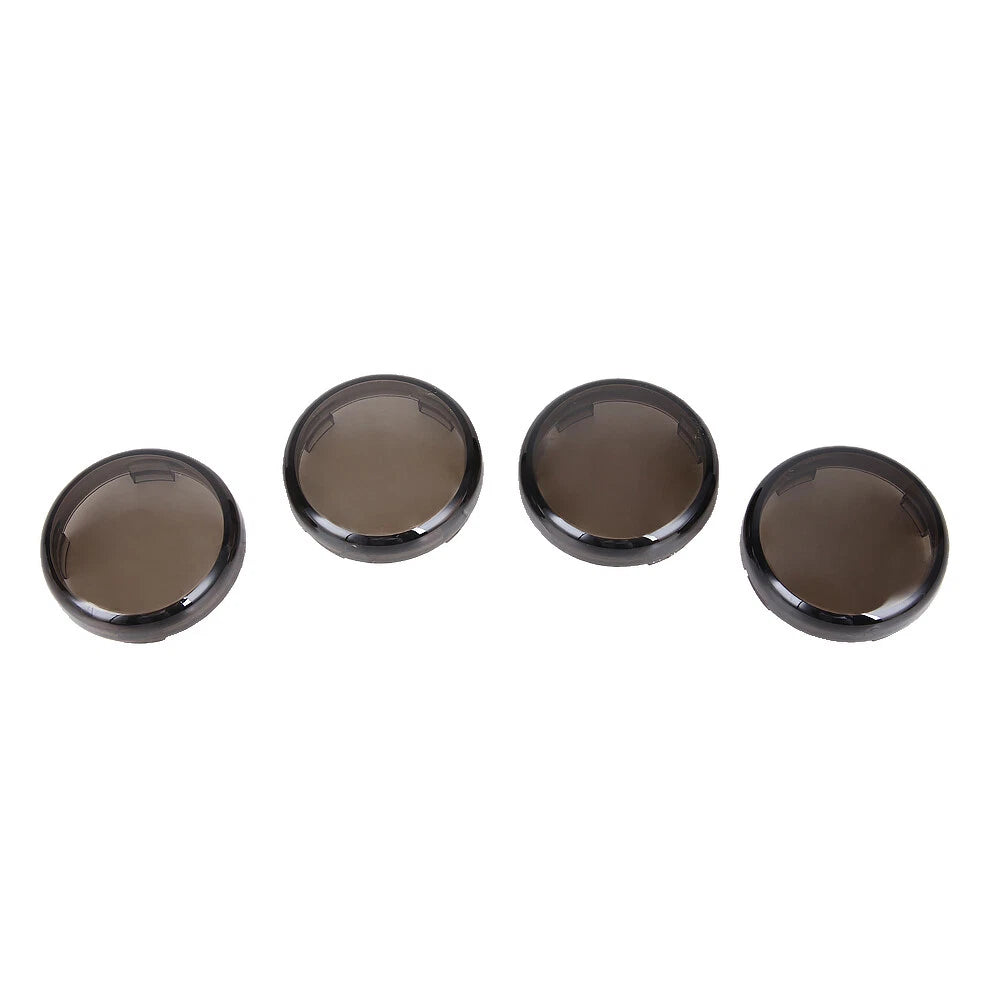 4X Turn Signal Light Smoke Lens Cover for Harley Touring Sportster Softail Dyna