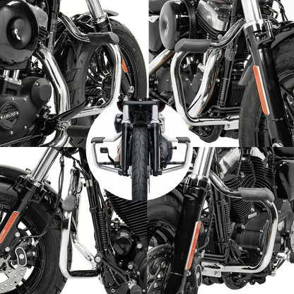 Mustache Engine Guard Highway Crash Bar For Harley Sportster Iron 883 1200 04-21