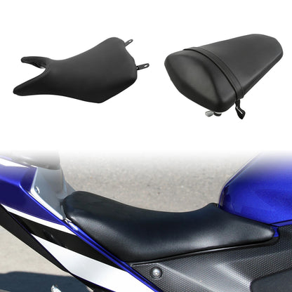 Black Driver Pessenger Seat Cover Fit For Yamaha YZF R3 YZF-R3 15-24 MT03 20-24