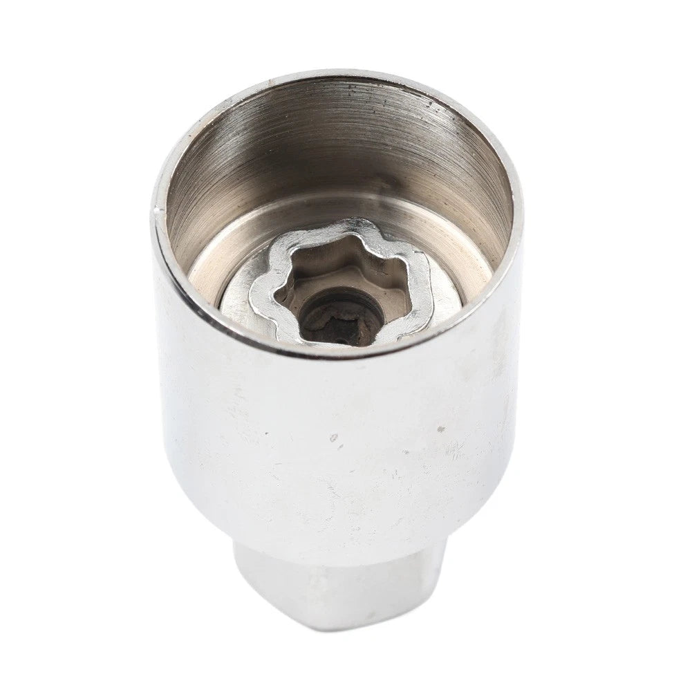 Sliver Anti-theft Wheel Bolt Lock Nut Key For Jeep Renegade Cherokee GZ