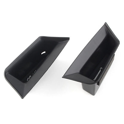 2 Pcs Front Door Armrest Storage Box Tray Bin Kit Black For Cadillac XT5 2017-19