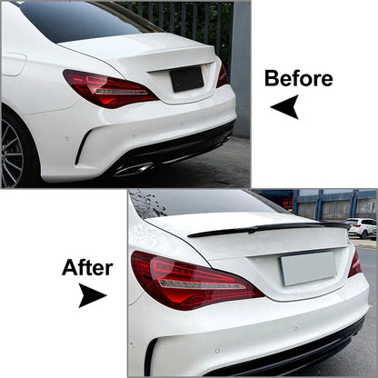 Glossy Black Rear Trunk Lip Spoiler For Mercedes Benz CLA Class W117 C117 13-19