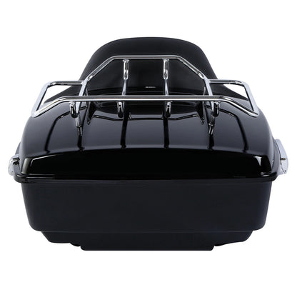 King Trunk Pad Mount Rack Fit For Harley Touring Electra Glide 1997-2008 Black