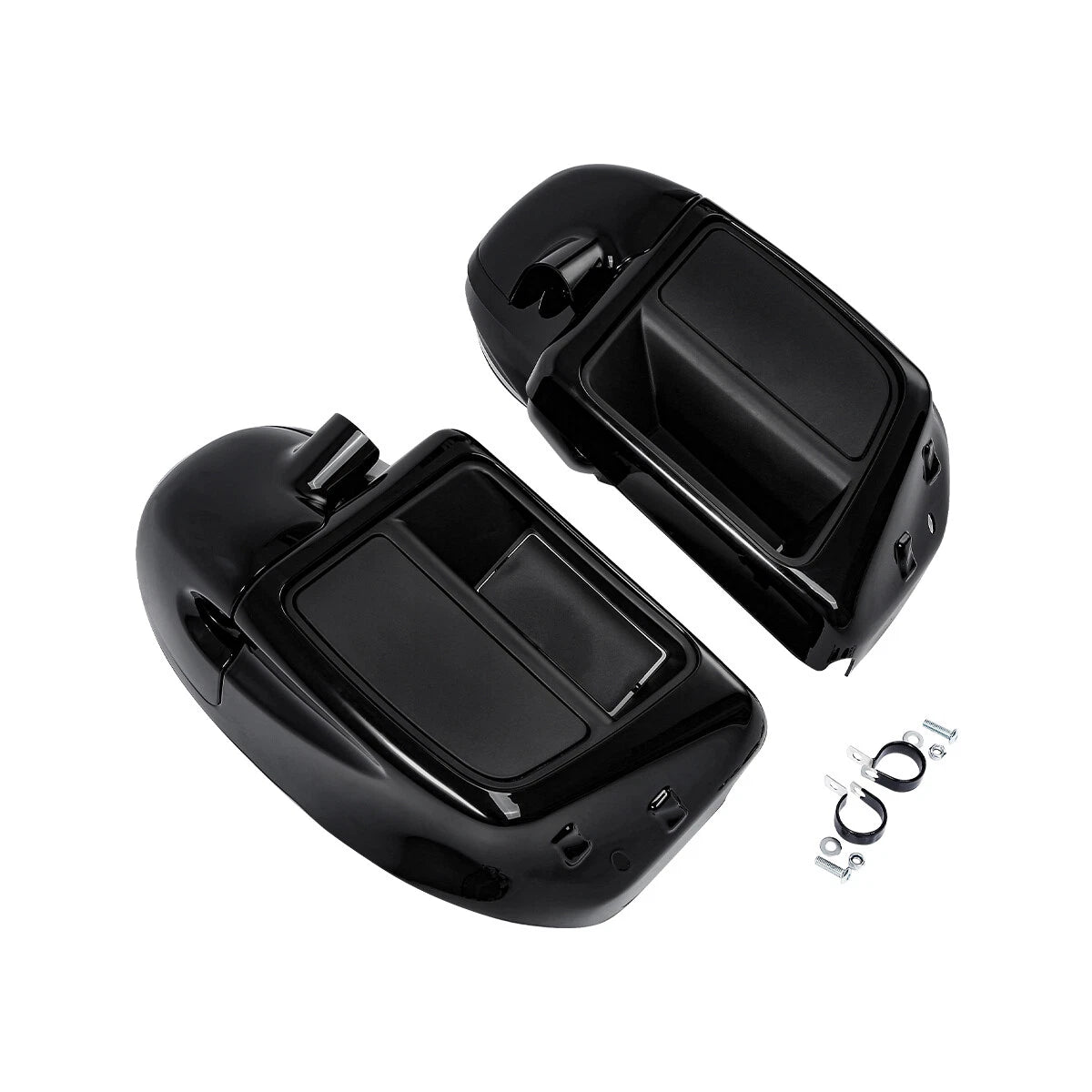 Engine Guard Bar Lower Vented Fairing Speaker Pod For Harley Electra Glide 14-Up