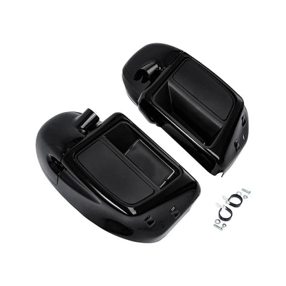 Engine Guard Bar Lower Vented Fairing Speaker Pod For Harley Electra Glide 14-Up