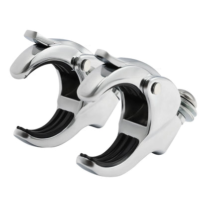 49mm Detachable Windshield Clamps Fit For Harley V-Rod Super Glide Fat Bob 18-Up