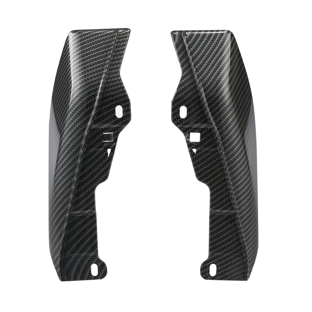 Carbon Fiber Vivid Black Mid-Frame Air Deflector For Harley Electra Glide 09-23