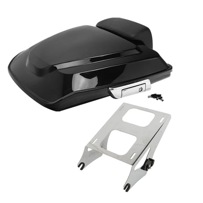 Razor Trunk Backrest Pad Mount Rack Fit For Harley Touring Glide 2014-2025