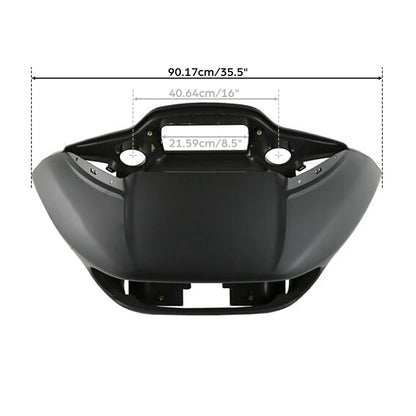 Matte Black Front Fairings Glove Box Air Duct For Harley Road Glide FLTR 2015-Up