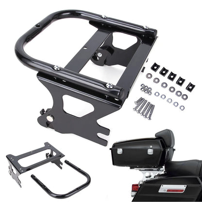 Detachable TwoUp Tour Pak Pack Trunk Mount Luggage Rack For Harley Touring 97-08