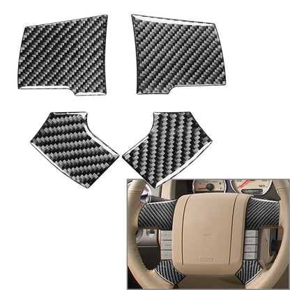 Carbon Fiber Interior Steering Wheel Cover Trim For Ford F-150 2004-2008 US