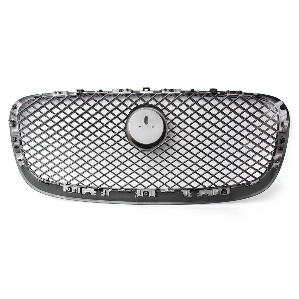 Front Center Upper Grille Glossy Black For Jaguar XF XFR 2012-2015