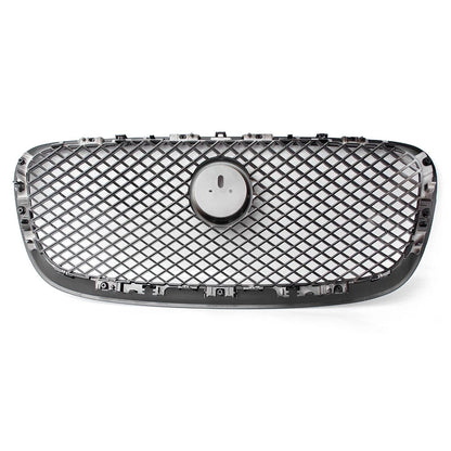 Front Center Upper Grille Glossy Black For Jaguar XF XFR 2012-2015