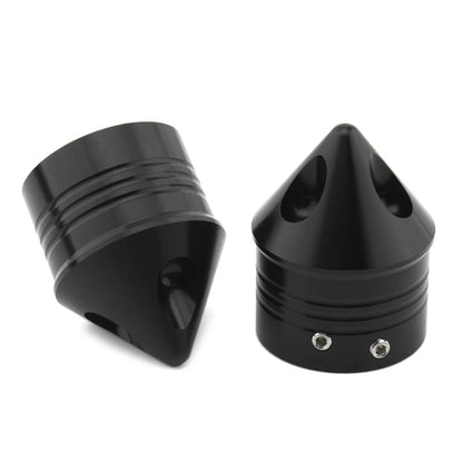 Front Wheel Axle Nut Covers Cap For Harley Touring Road Glide Dyna Softail Black