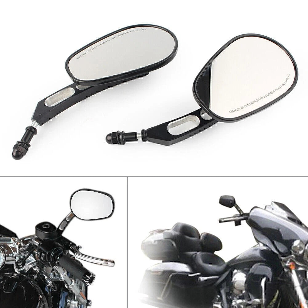 Rearview Side Mirror Gloss Black for Sportster 883 Softail Touring Dyna