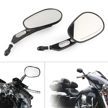 Rearview Side Mirror Gloss Black for Sportster 883 Softail Touring Dyna