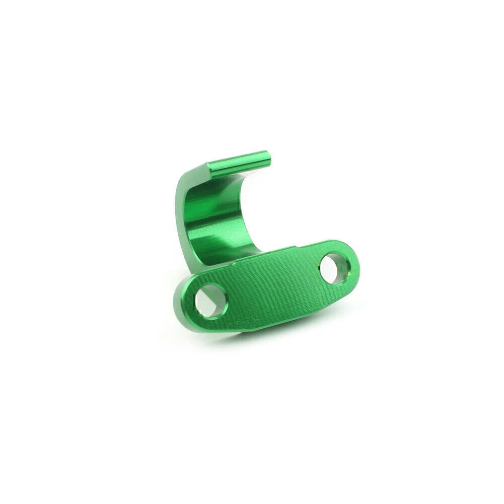 1x Motorcycle CNC Rear Brake Line Hose Snap Green Clamp for Kawasaki KX250F 450F