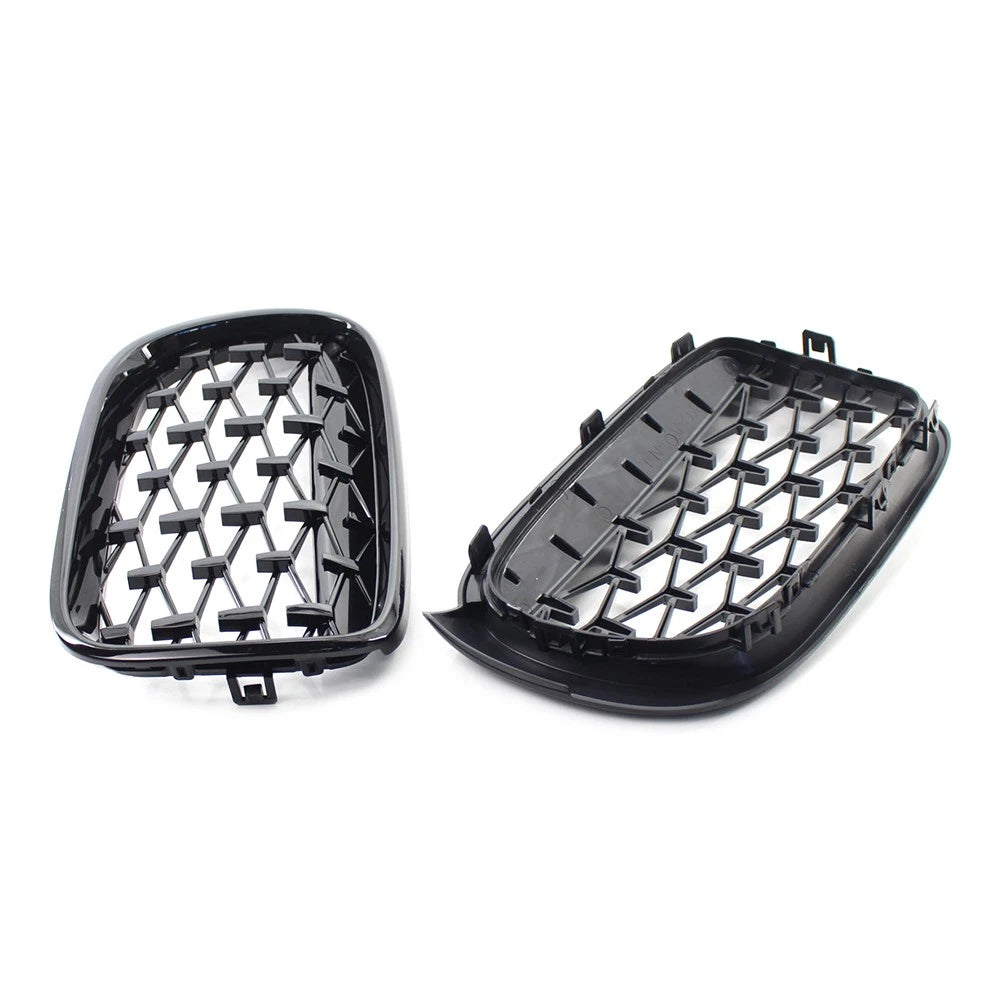 Meteor Front Kidney Grille Grill For BMW X3 F25 /X4 F26 2014-2017 Black
