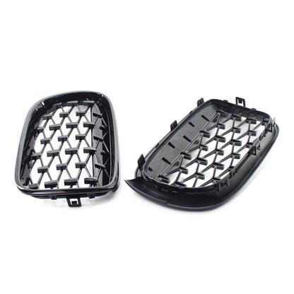 Meteor Front Kidney Grille Grill For BMW X3 F25 /X4 F26 2014-2017 Black